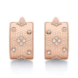 Kolczyki różowe złoto z diamentami duże SBK_005